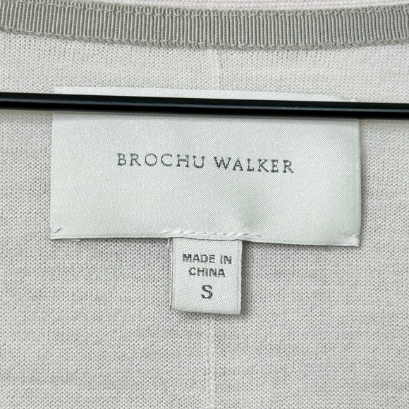 Brochu Walker 100% Merino Wool Long Sleeve Button Front Cardigan Sweater Small - Picture 5 of 8